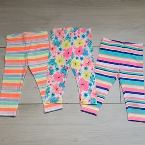 Colorful Kids Capri Leggings Bundle Size 4T